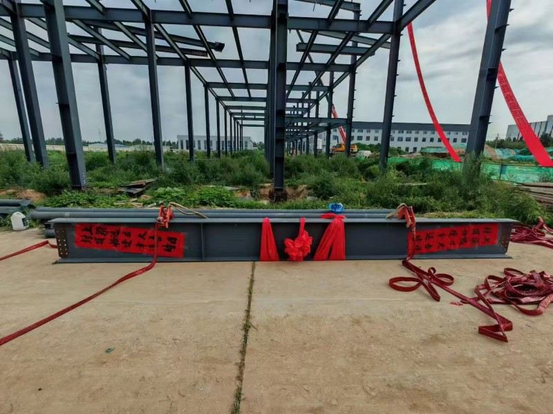 บริษัท โครงสร้างเหล็ก Yongcheng Xingye ได้เร่งการก่อสร้าง Hebei Bosheng Workshop